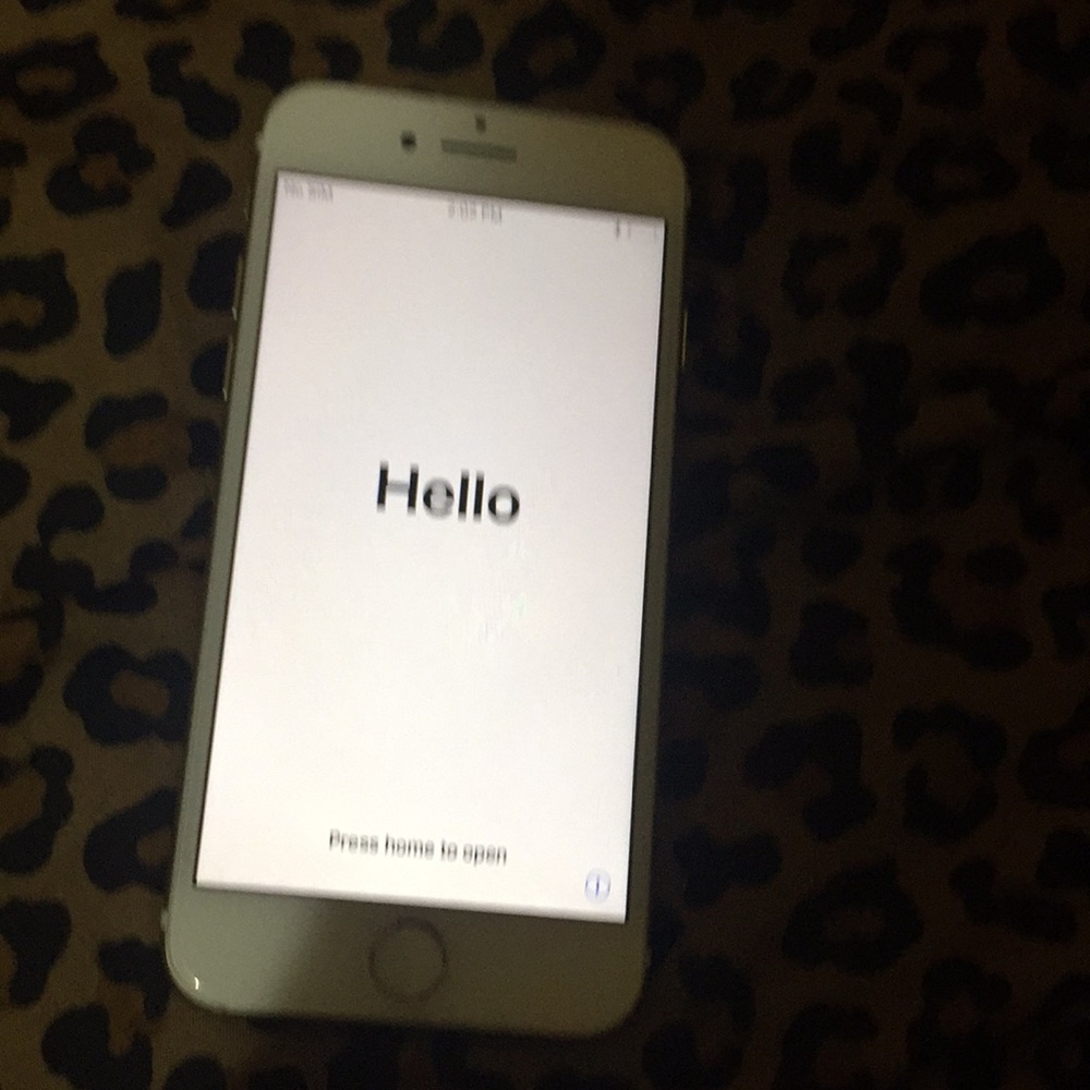 The phone is on lock